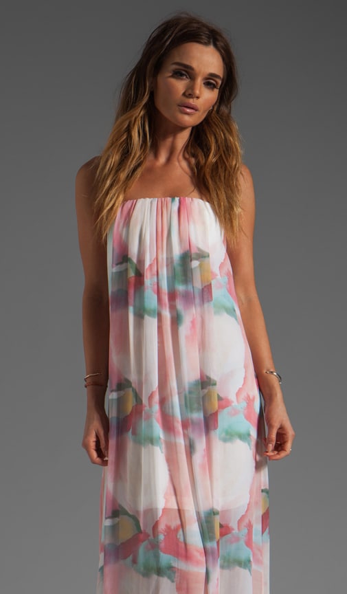 Kiernan Strapless Gathered Drape Dress