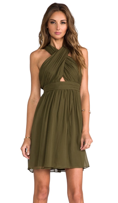 Caldwell Wrap Bodice Tulip Dress