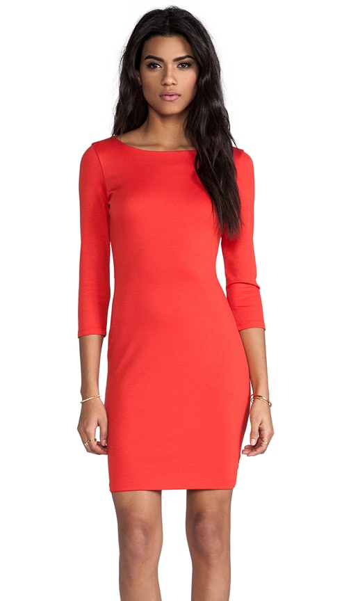 Selby 3/4 Sleeve Cutout Back Dress