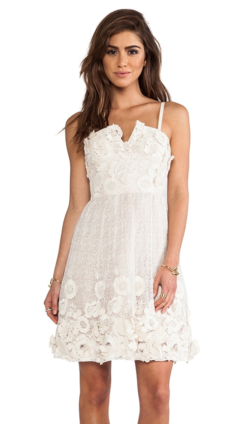 Alice + Olivia Devorah Bustier Mini Dress in White | REVOLVE