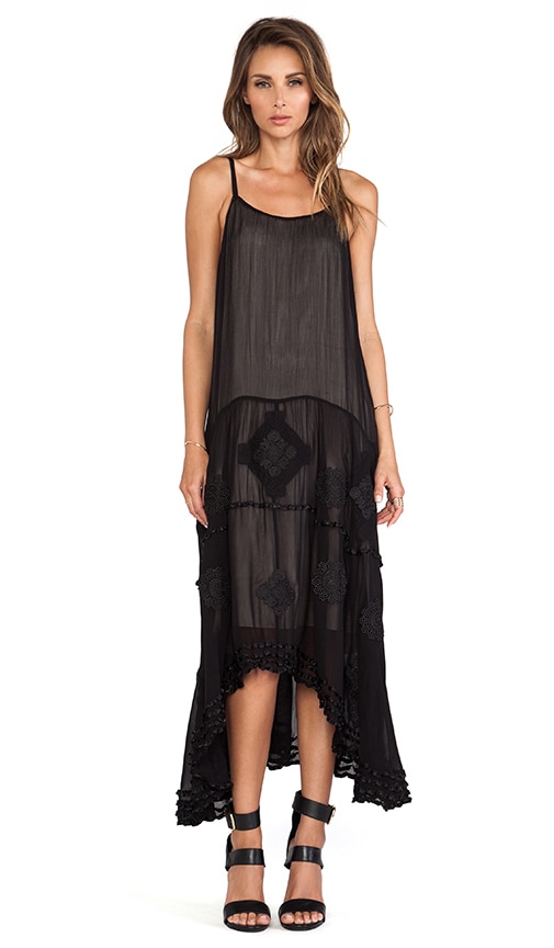 Dejas Embroidered Trapeze Dress