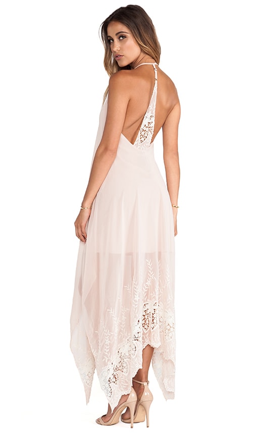 Messi Embroidered Halter Dress