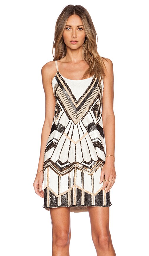 beaded slip dress