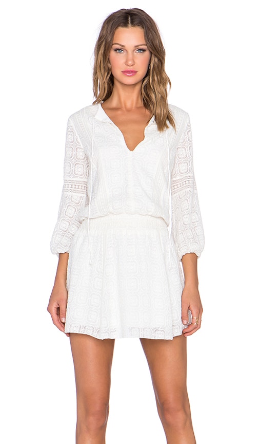 ALICE + OLIVIA Margaux Embroidered Smock-Waist orders Dress