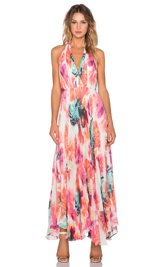 Claire Pleated Maxi Dress