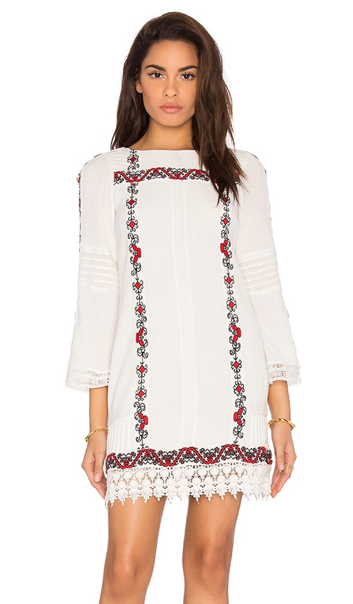 Alice + Olivia Riska Dress in Cream Multi | REVOLVE