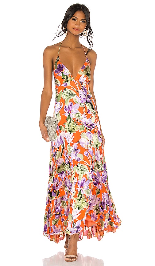 alice and olivia floral maxi dress