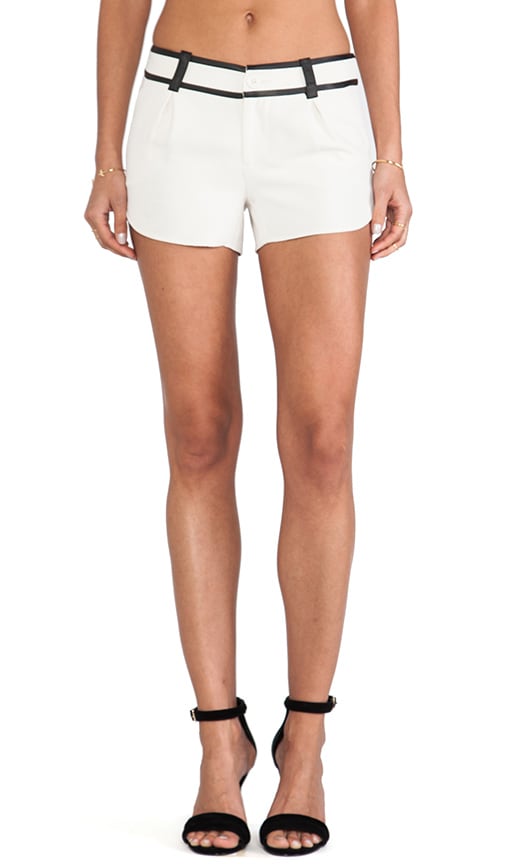 Leather Trim Butterfly Shorts
