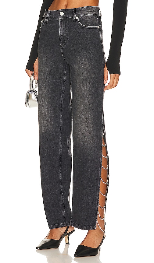 Shop Alice And Olivia Gayle Baggy Jean In Black