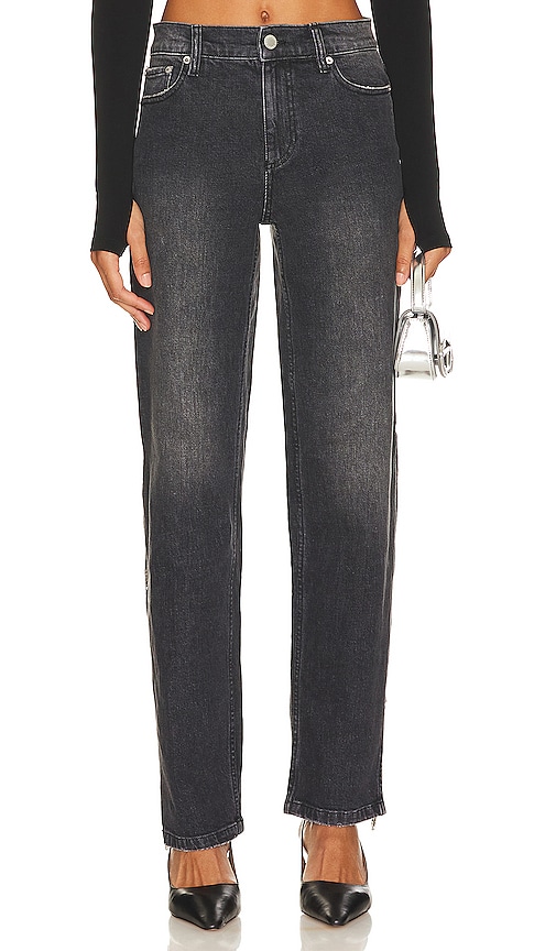 Shop Alice And Olivia Gayle Baggy Jean In Black