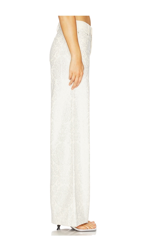  Alice + Olivia Jasper Amazing Embellished Jean En Color Crema Talla 24  (también En 25, 26, 27, 28, 29, 30). 