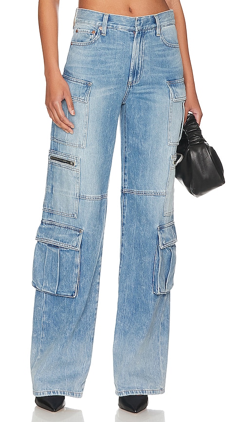 ALICE AND OLIVIA CAY BAGGY CARGO JEAN