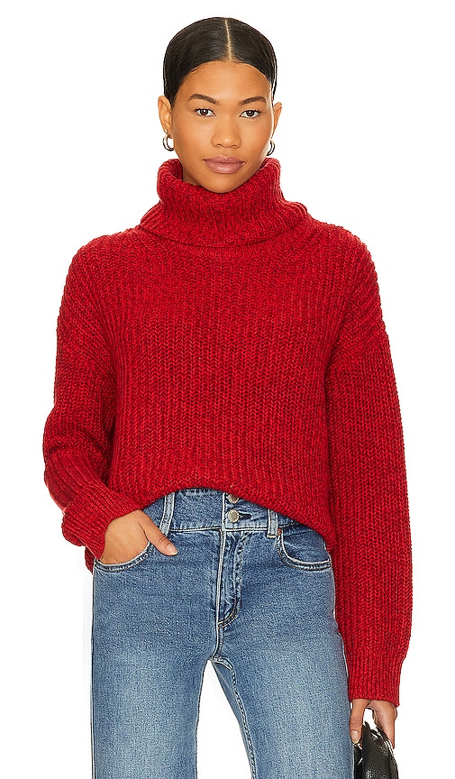 Alice And Olivia Vere Sweater In Bordeaux