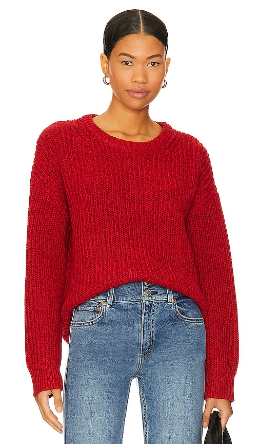 Shop Alice And Olivia Vere Sweater In Bordeaux