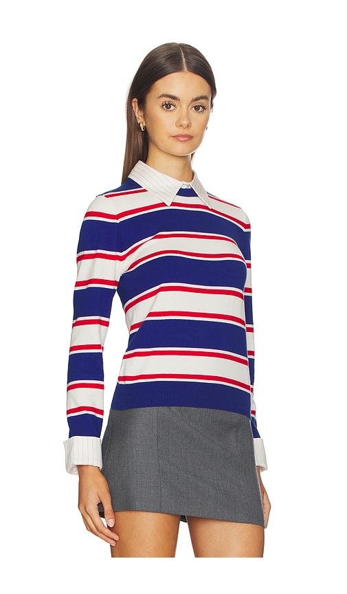  Alice + Olivia Strick Porla In Blue,red. Größe Xs. Also In S, L, Xl. 