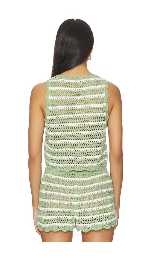  Alice + Olivia Strick Ciara In Sage,white. Größe Xs. Also In S, M, L, Xl. 