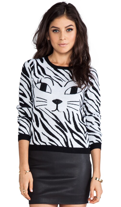 Reyn Sequinned Cat's Eye Sweater