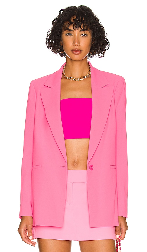 Alice And Olivia Denny Boyfriend Blazer In Pink | ModeSens