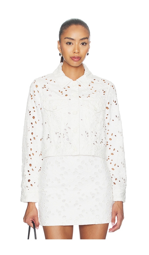 Alice + Olivia Alice + Olivia Chloe Boxy Cropped Jacket | Thumbnail 2
