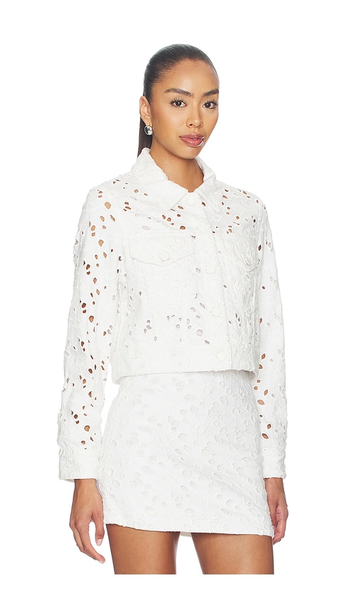 Alice + Olivia Alice + Olivia Chloe Boxy Cropped Jacket | Thumbnail 3