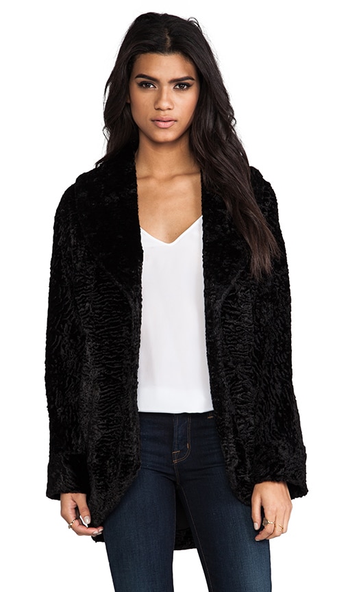 Lidell Three Hook Faux Fur Jacket