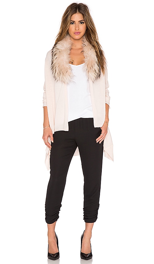 Alice and olivia deals izzy fur collar cardigan