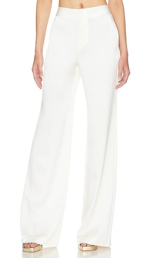 Alice + Olivia Deanna Pant in Ecru