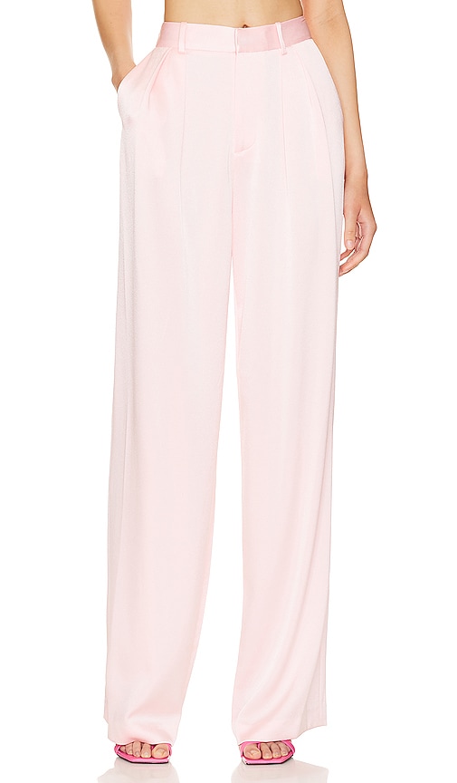Shop Alice And Olivia Pompey High Waist Pant In Pink