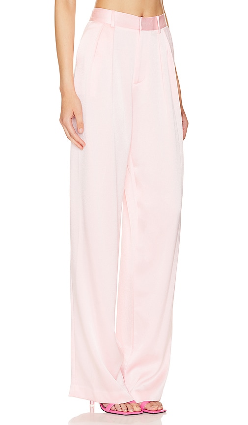Shop Alice And Olivia Pompey High Waist Pant In Pink