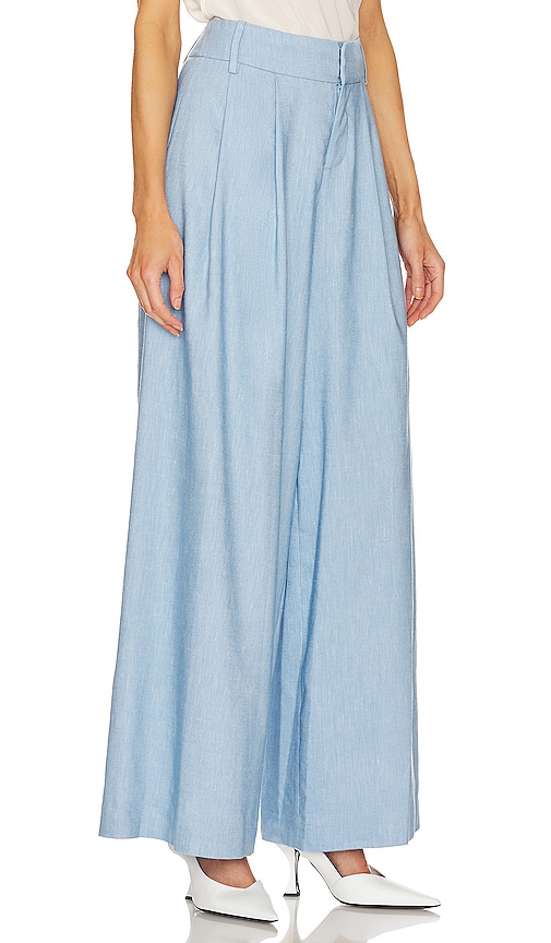 Shop Alice And Olivia Scarlet Pant In Baby Blue