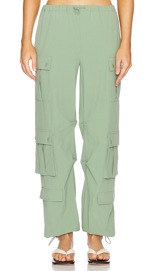Alice And Olivia Shara Cargo Pants In Green