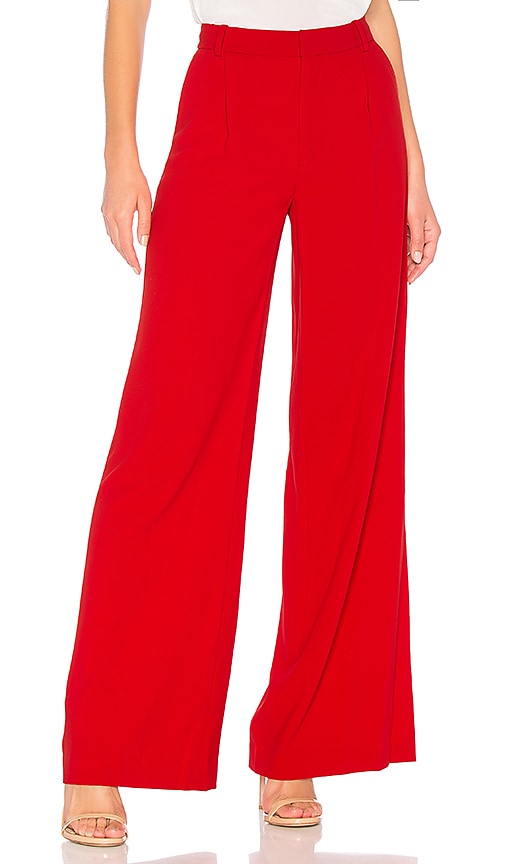 Alice + Olivia Eric Pant in Ruby | REVOLVE