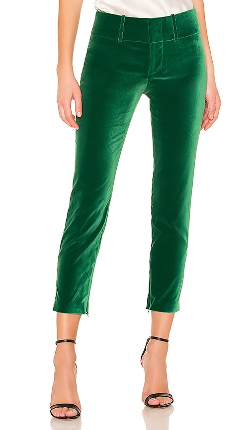 alice and olivia velvet pants