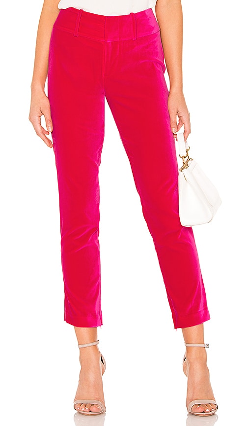 alice and olivia velvet pants