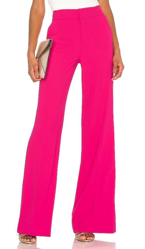 hot pink high waisted pants