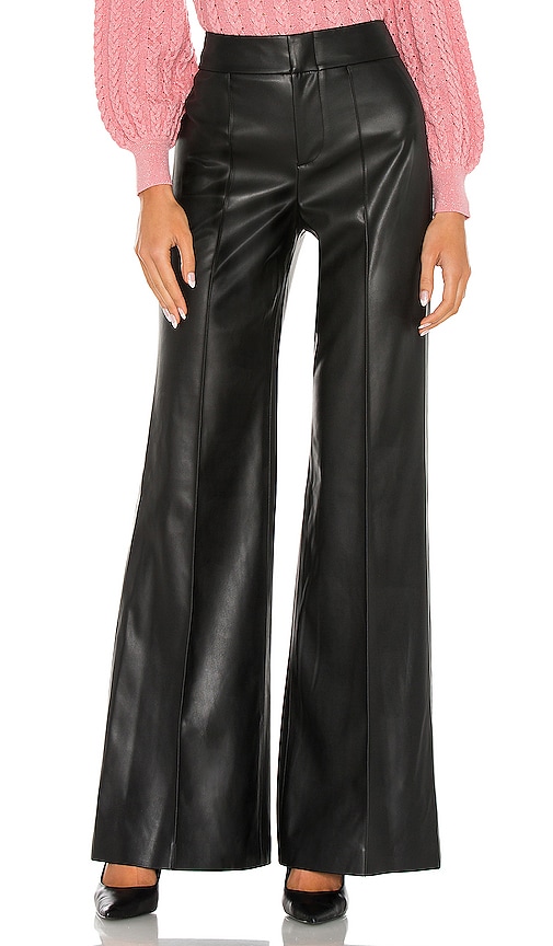 Dylan Faux Leather High Waist Wide Leg Pant