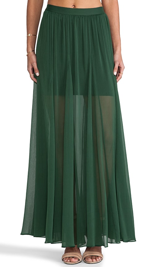 Adme Long Godet Maxi Skirt