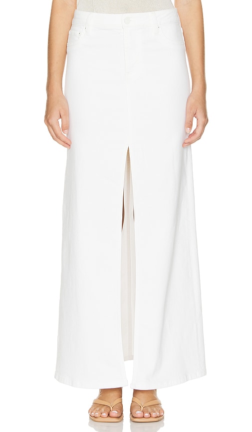 Shop Alice And Olivia Rye Maxi Skirt In Off White