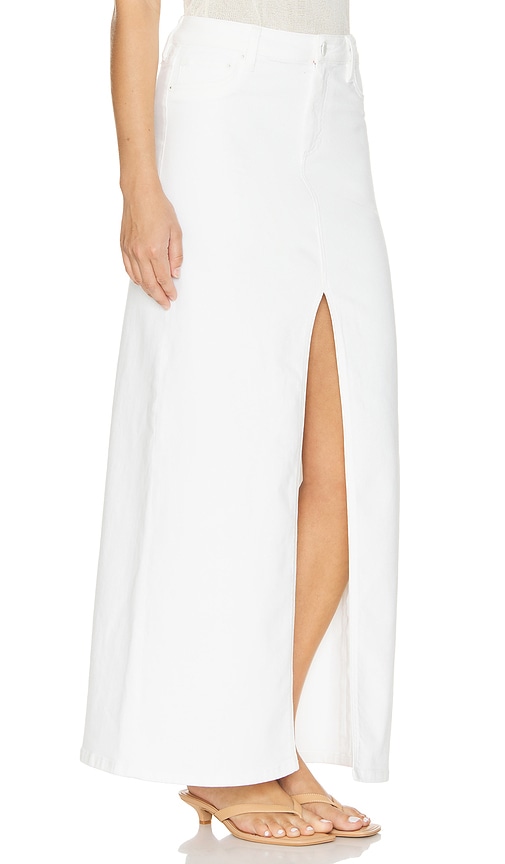 Shop Alice And Olivia Rye Maxi Skirt In Off White