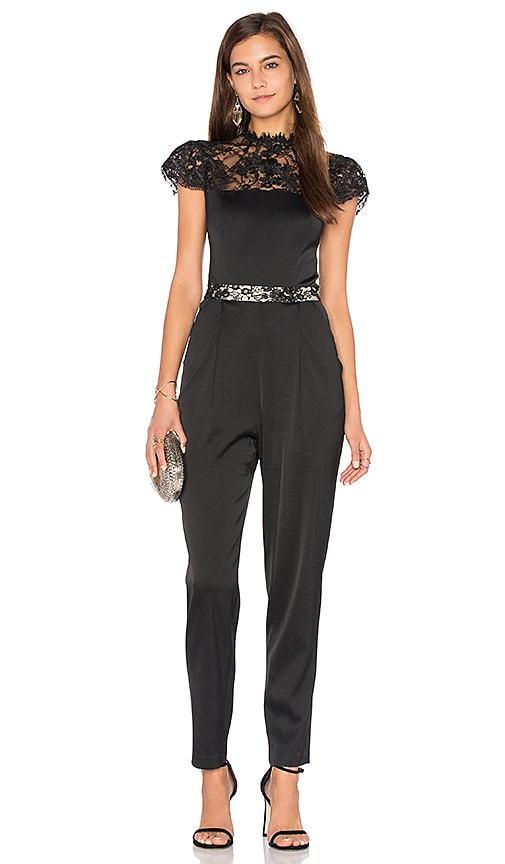 alice and olivia black jumpsuit