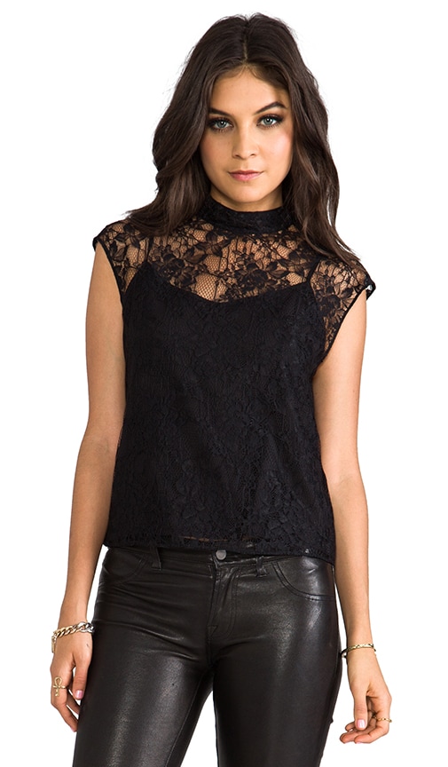 Hanna Mock Neck Boxy Top