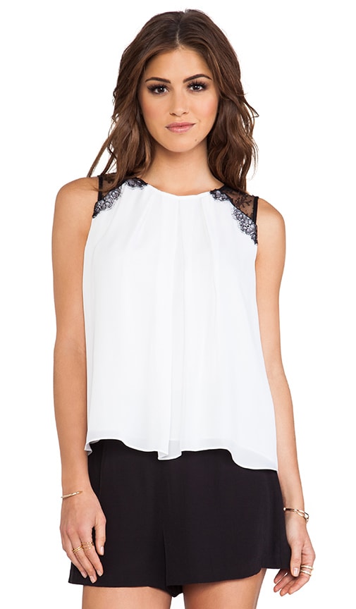 Lorretta Lace Combo Sleeveless Top