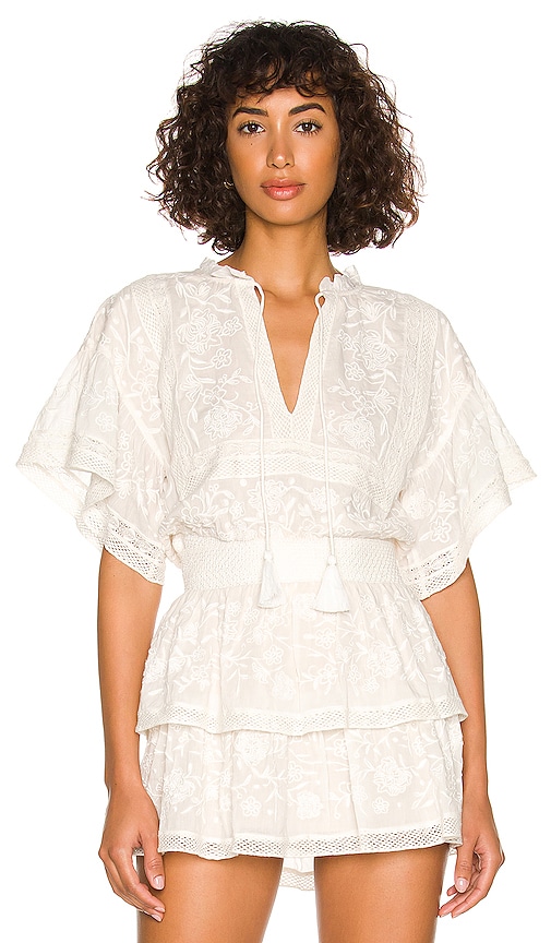 Rewind Cropped Blouse Off White