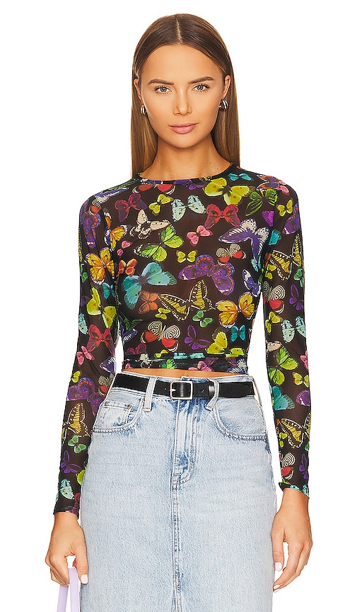 Vivid Trim Long-Sleeved Crop Top - OBSOLETES DO NOT TOUCH 1AAWSU