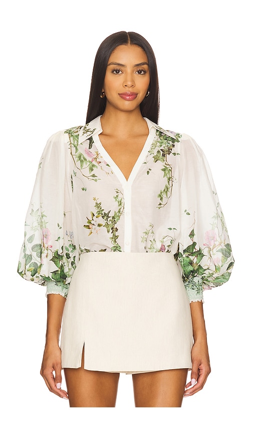 Charis Blouse in White. - size S (also in L, M, XS)