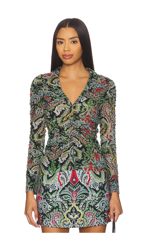 Alice And Olivia Portia É•¿è¢–ä¸šè£… Â€“ Paisley Poem. Å°ºç � Xs (also Â€“ M, S). In Green