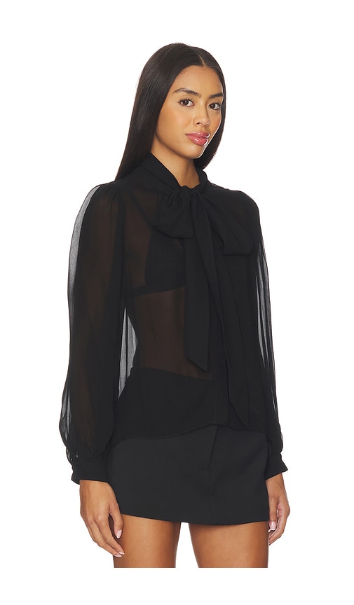 Alice And Olivia Brentley Blouse In Black