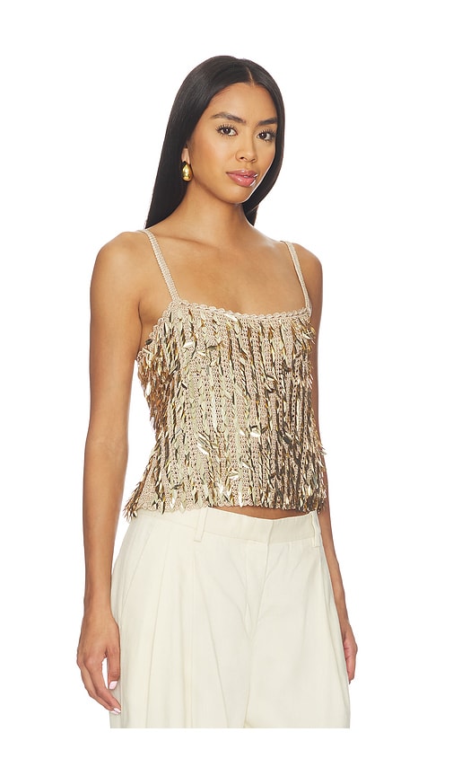 Alice + Olivia Alice + Olivia Nicolette Allover Sequin Tank | Thumbnail 2