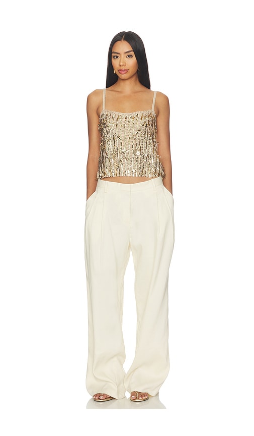Alice + Olivia Alice + Olivia Nicolette Allover Sequin Tank | Thumbnail 4