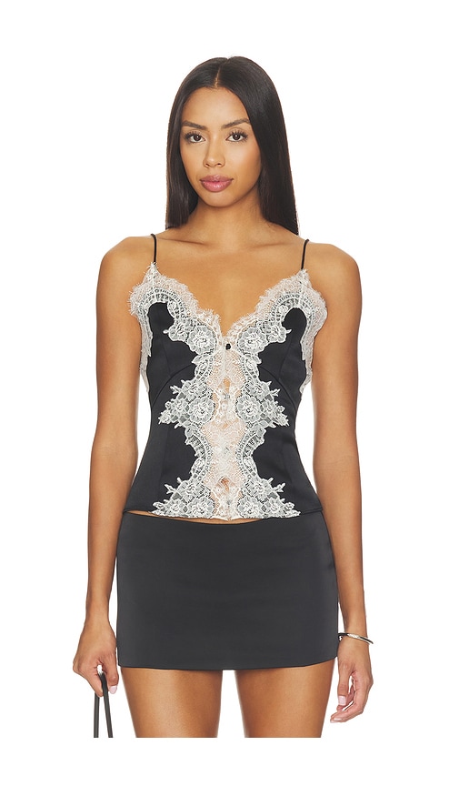 Julieta Cutaway Lace Slip Top